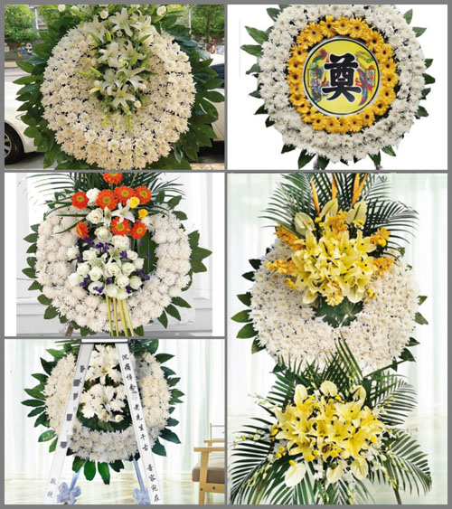 山东聊城冠县梁堂乡花圈速递